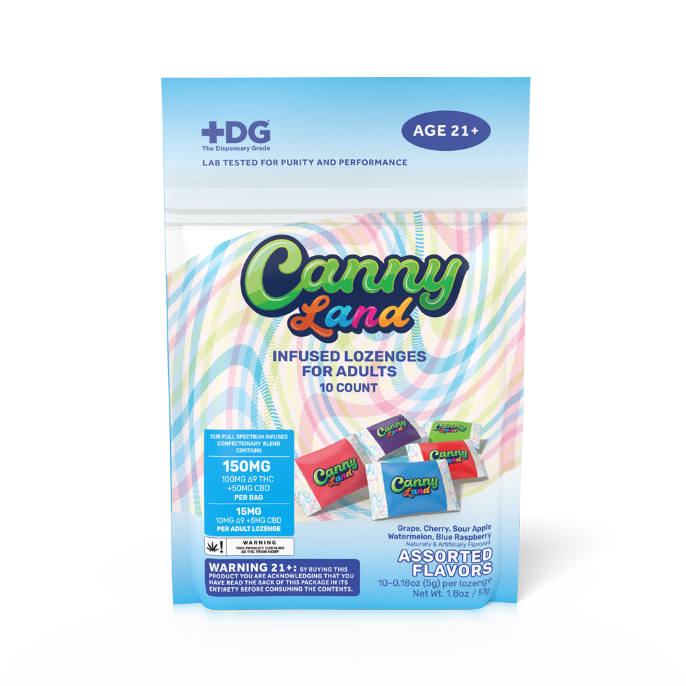 10 Count CannyLand Adult Lozenges Assorted Flavors (15 mg per piece/150mg per package)